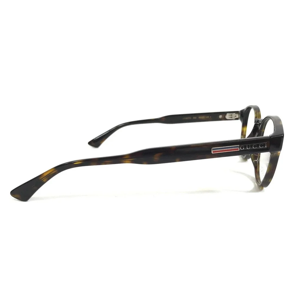 Gucci Eyeglasses Frames GG0827O 002 Dark Tortoise Round 48-20-145